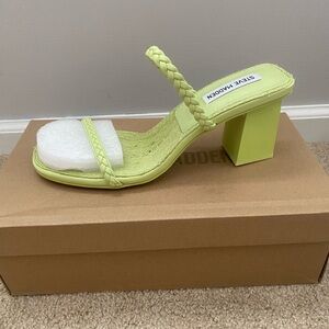 Brand New Steve Madden Bora Sandals- Lime Green Color